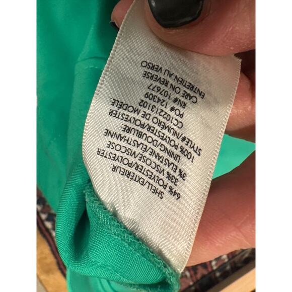 alice + olivia Dylan Cuff Pant in Mint Kelly Green Wide Leg Pants US 4 - Picture 8 of 8